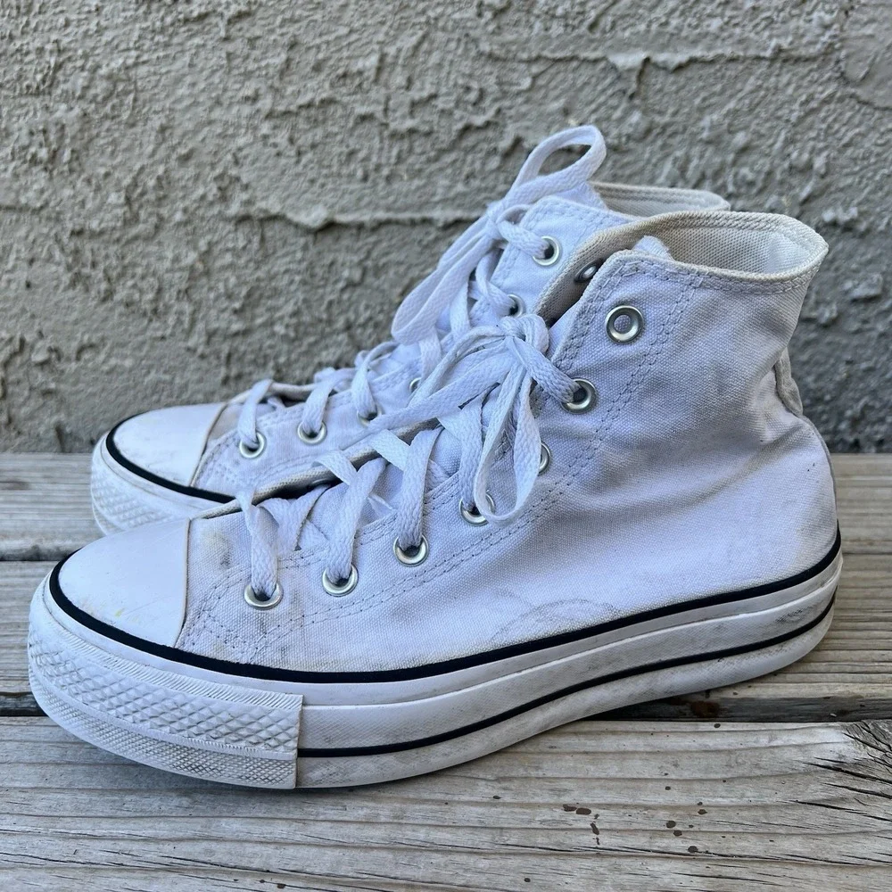 Converse Shoes Women Size 9 Chuck Taylor‎ All Star White Platform